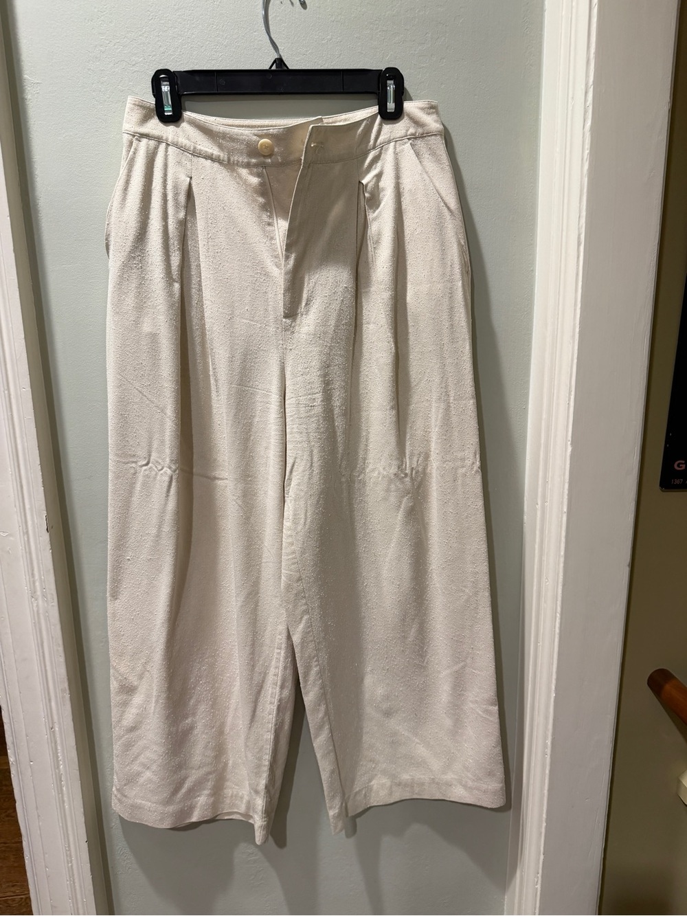 Jenni Kayne Cream Relaxed Trousers